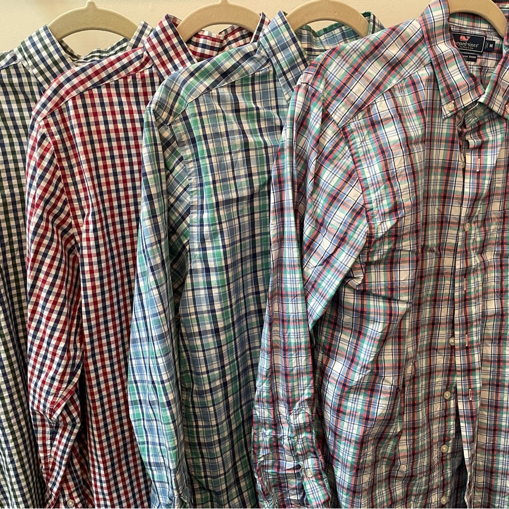 Vineyard Vines - Slim Fit Tucker Shirt (M) FOUR SHIRTS INCLUDED